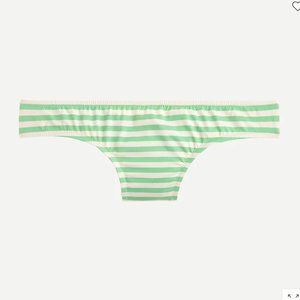 J. Crew Surf Hipster bikini bottom in stripes, NWT, size XXL, green and white